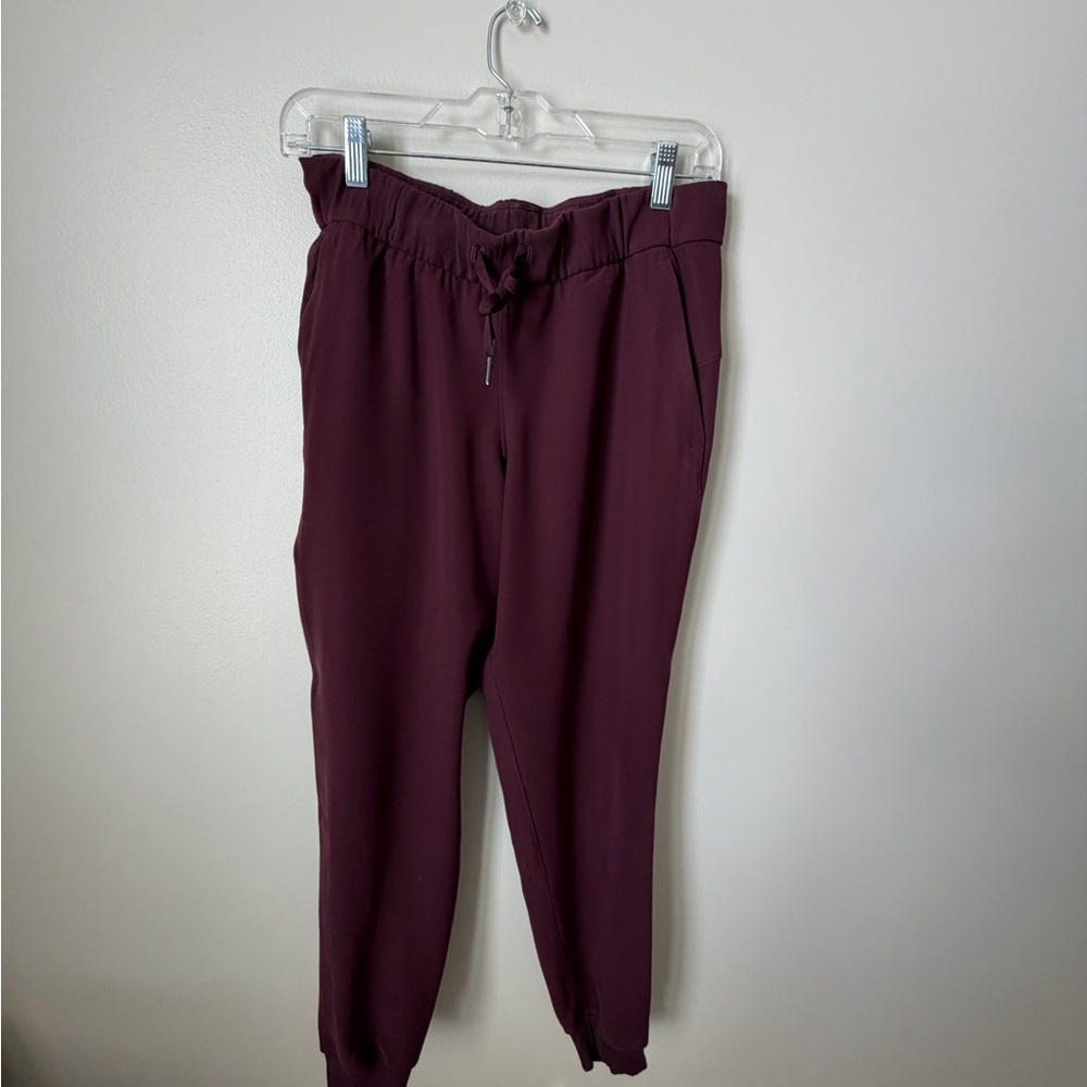 Lululemon Athletica Burgundy Track Pants